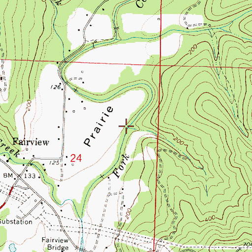 Topographic Map of Hatcher Creek, OR
