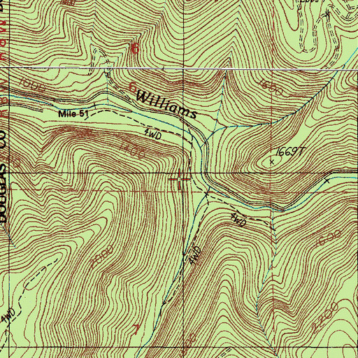 Topographic Map of Murry Creek, OR