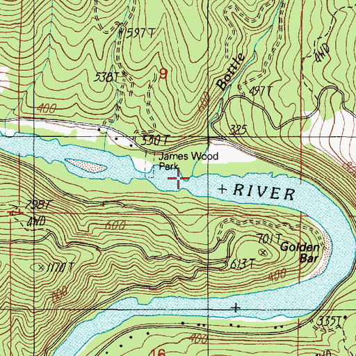 Topographic Map of Rock Creek, OR