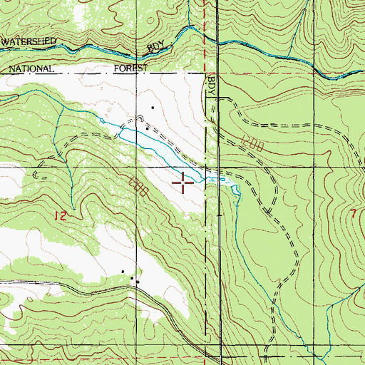 Topographic Map of Sievers Creek, OR