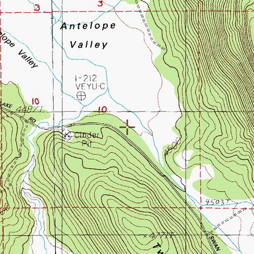 Topographic Map of Janssen Spring Creek, OR