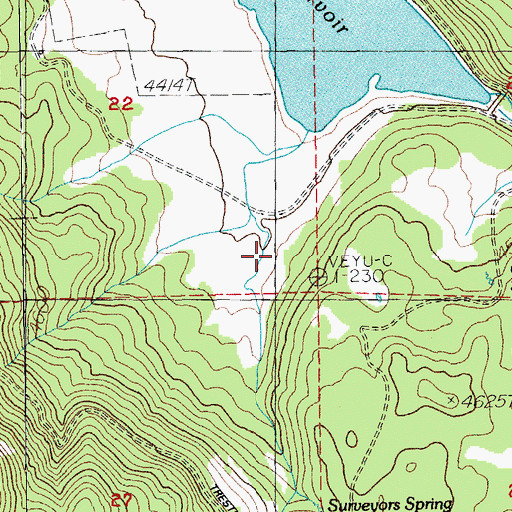 Topographic Map of Whiteline Ditch, OR