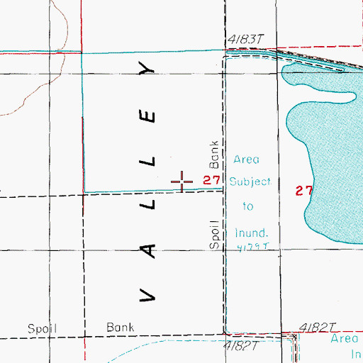Topographic Map of Swan Lake Meadow, OR