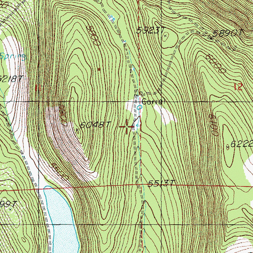 Topographic Map of Hill Reservoir Number Two, OR