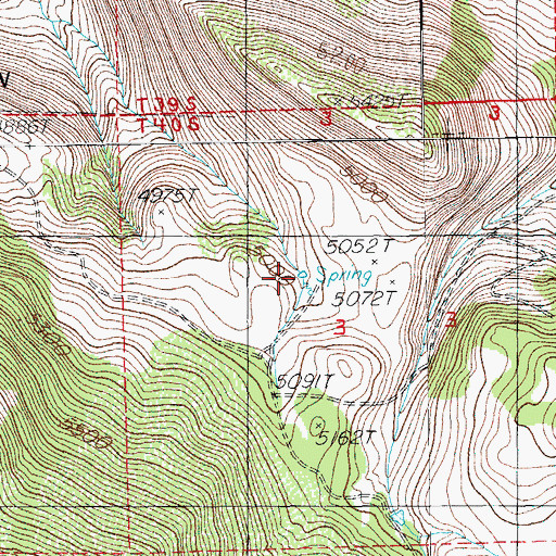 Topographic Map of Dehlinger Reservoir, OR