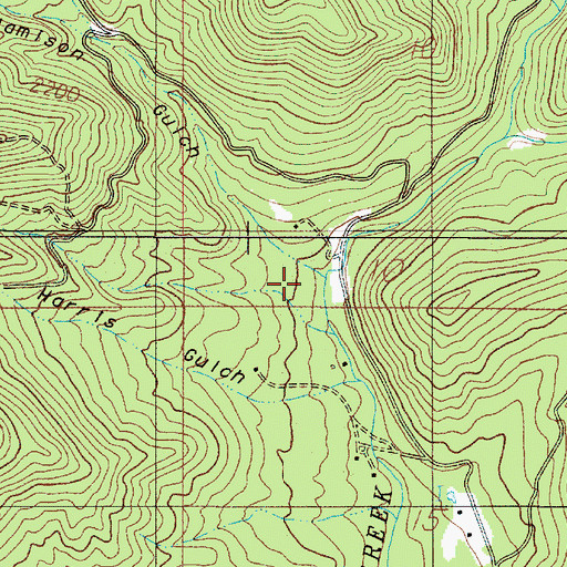 Topographic Map of French Gulch, OR