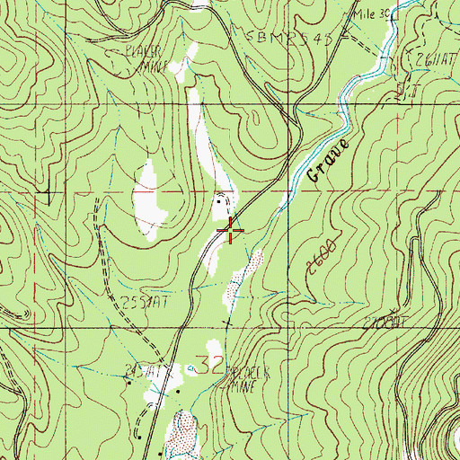 Topographic Map of Roth Creek, OR