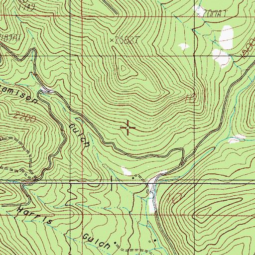 Topographic Map of Beck Spring, OR