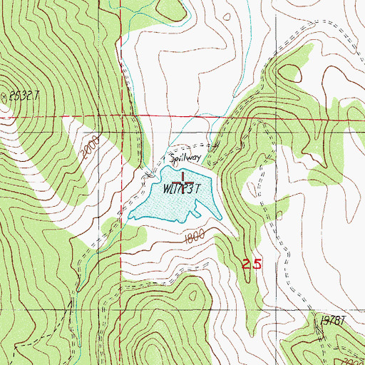 Topographic Map of Gumbo Gulch, OR