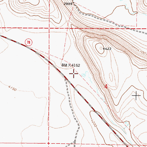 Topographic Map of Dry Creek, OR