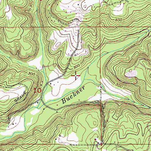 Topographic Map of Beaver Creek, OR
