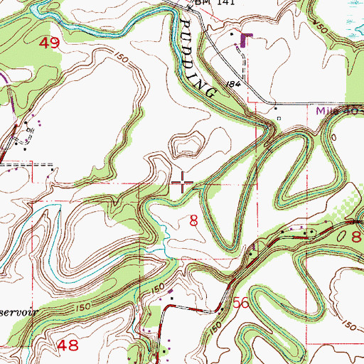 Topographic Map of Howell Prairie Creek, OR