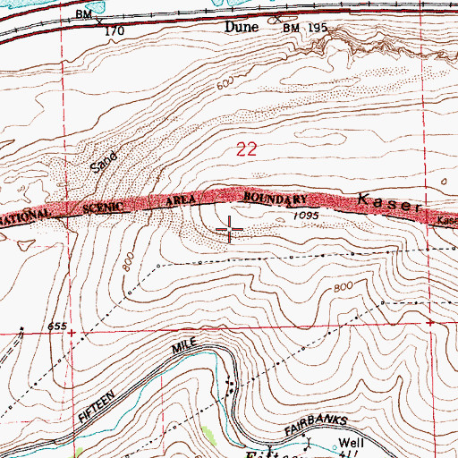 Topographic Map of The Dalles Unit, OR