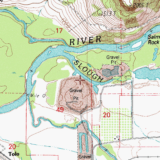Topographic Map of Upton Slough, OR