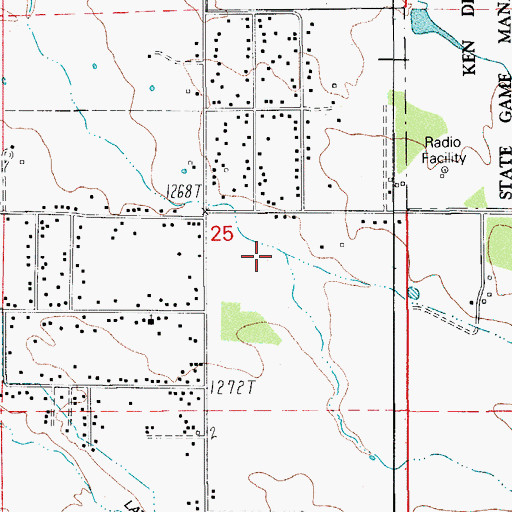 Topographic Map of Swanson Creek, OR