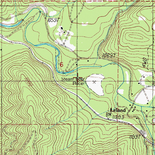 Topographic Map of Japanese Creek, OR