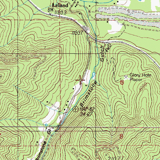 Topographic Map of Hades Gulch, OR