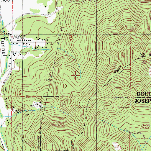Topographic Map of Twin Harbor Loop Spring, OR