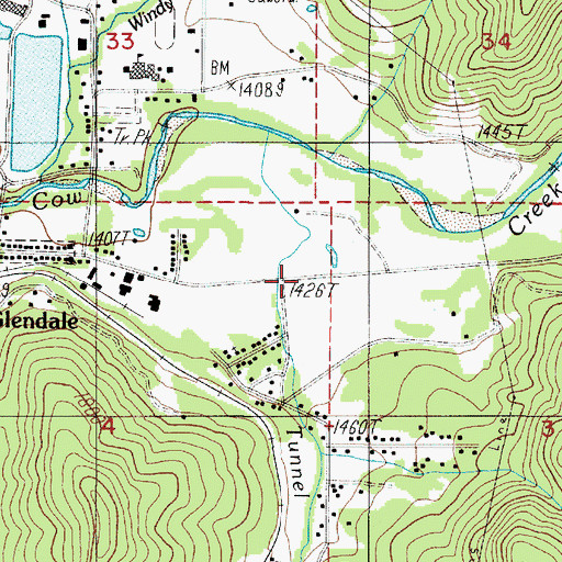 Topographic Map of Stranns Spring, OR