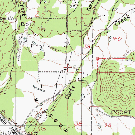 Topographic Map of Gillet Gulch, OR