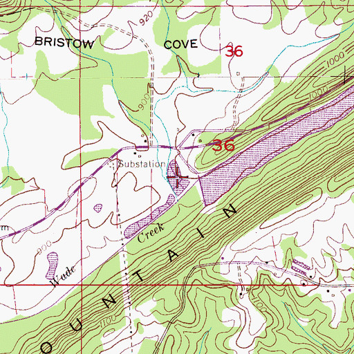 Topographic Map of Aurora Lake, AL