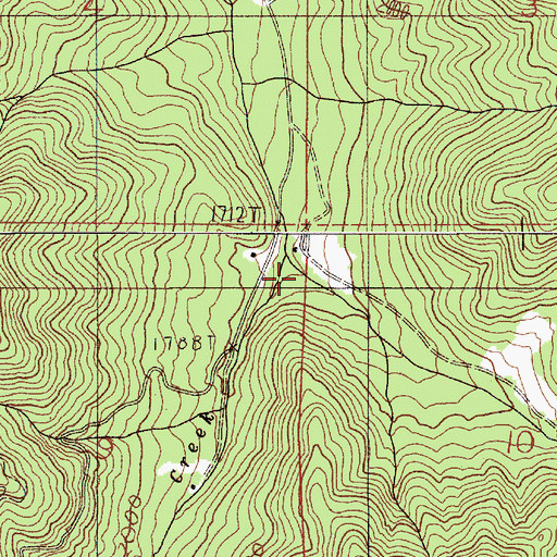 Topographic Map of West Branch Galls Creek, OR