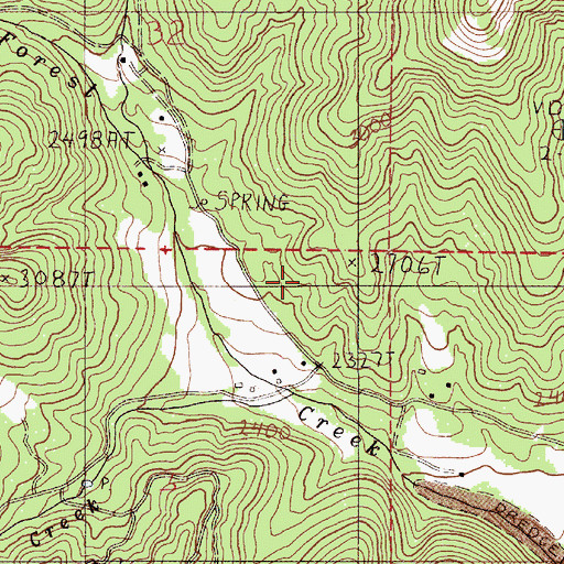 Topographic Map of Black (historical), OR