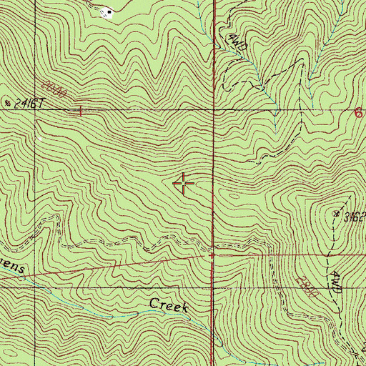Topographic Map of Laundry Creek, OR