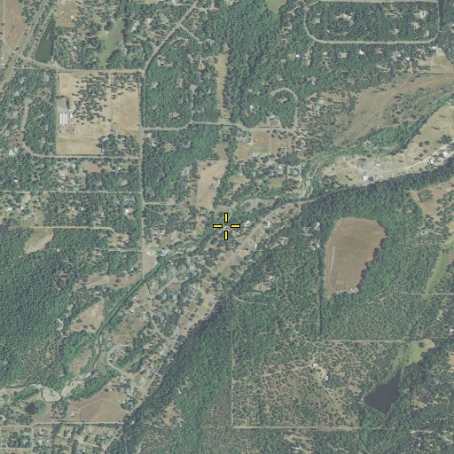 Aerial/Satellite Image of Bannister Creek, OR