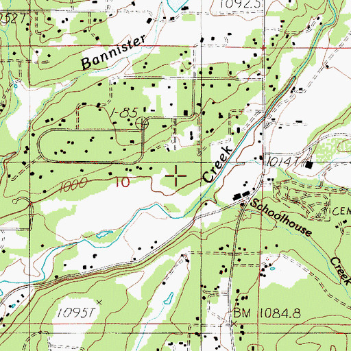 Topographic Map of Antler Creek, OR