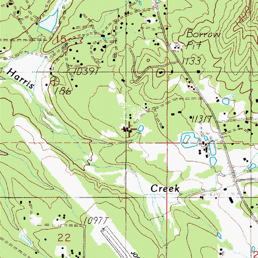 Topographic Map of Mary K Reservoir, OR