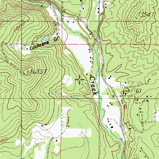 Topographic Map of Cochran Gulch, OR