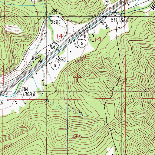 Topographic Map of Stites (historical), OR