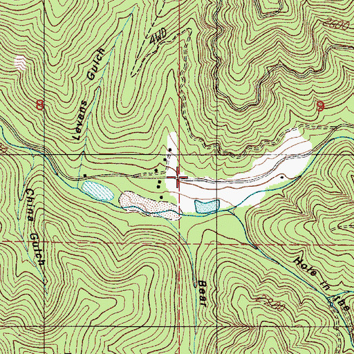Topographic Map of Grandpa Gulch, OR