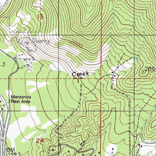 Topographic Map of King Gulch, OR
