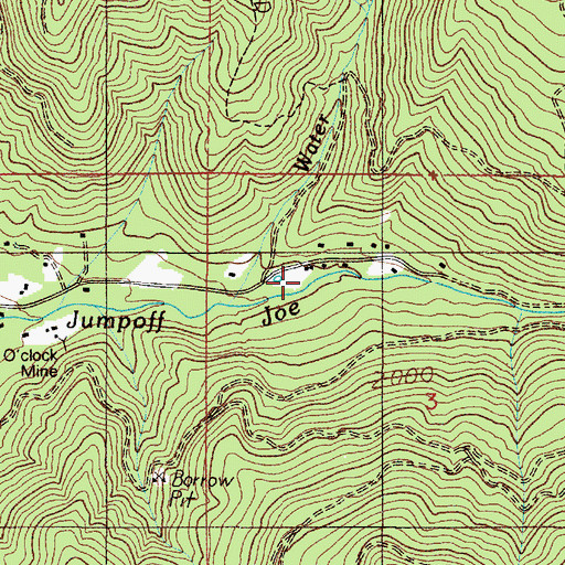 Topographic Map of Kettering (historical), OR