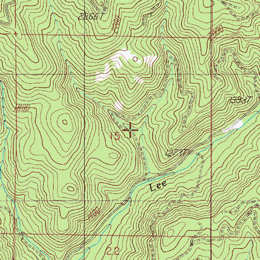 Topographic Map of West Fork High Prairie Creek, OR