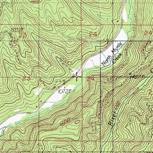 Topographic Map of Cox Gulch, OR