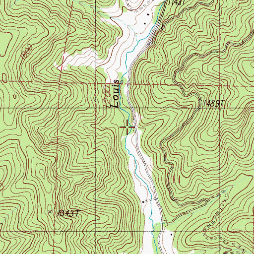 Topographic Map of Stone Creek, OR