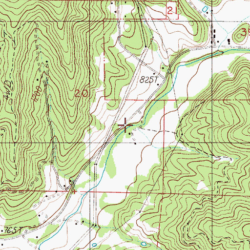 Topographic Map of Sanderson Gulch, OR
