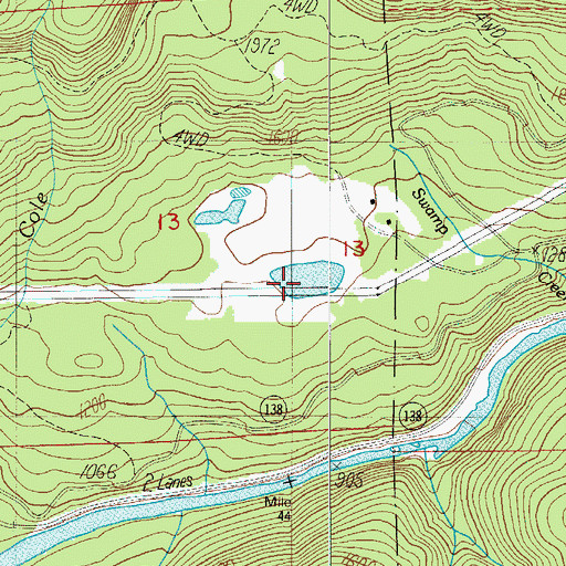 Topographic Map of Paris Reservoir, OR