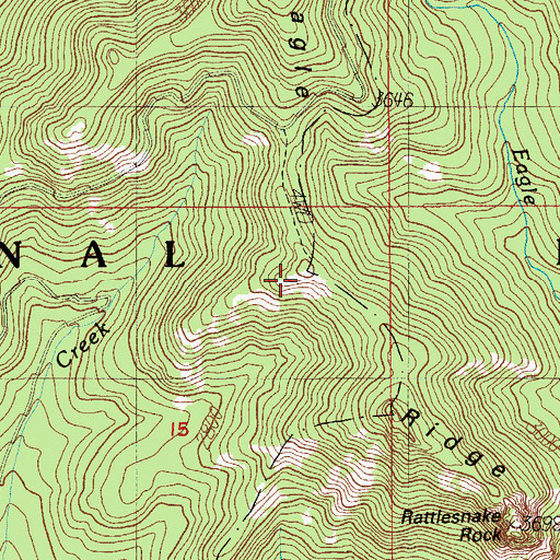 Topographic Map of Pine Point, OR
