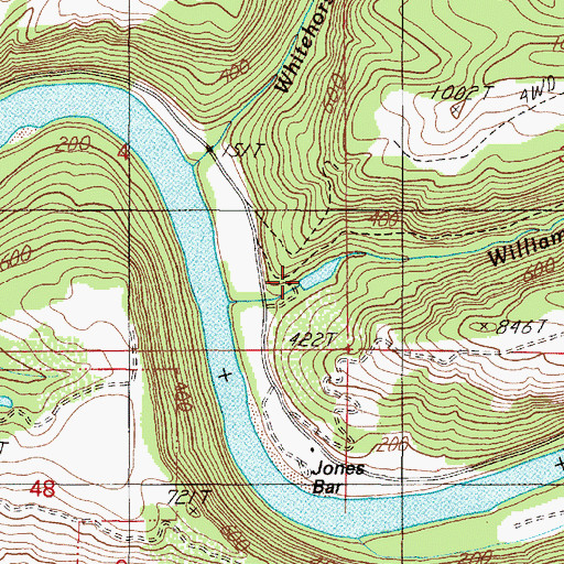 Topographic Map of Rattlesnake Gulch Reservoir, OR