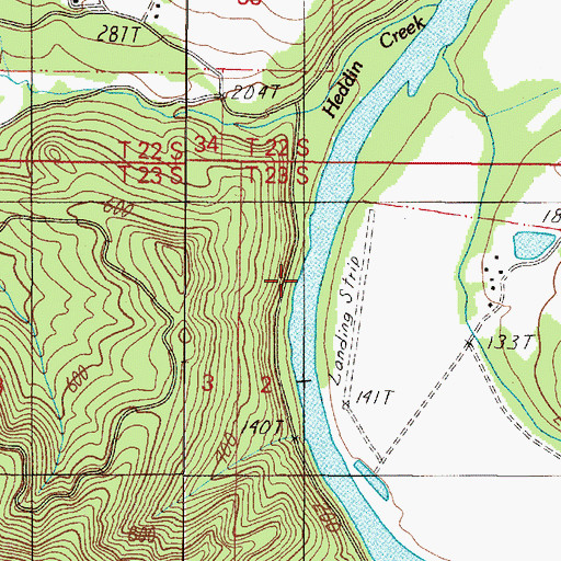 Topographic Map of Smith Ferry (historical), OR