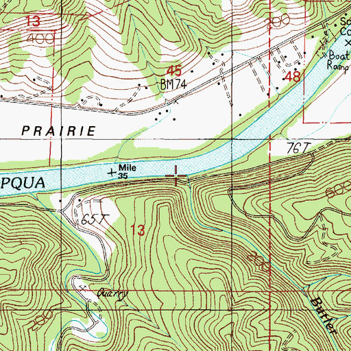 Topographic Map of Butler Creek, OR