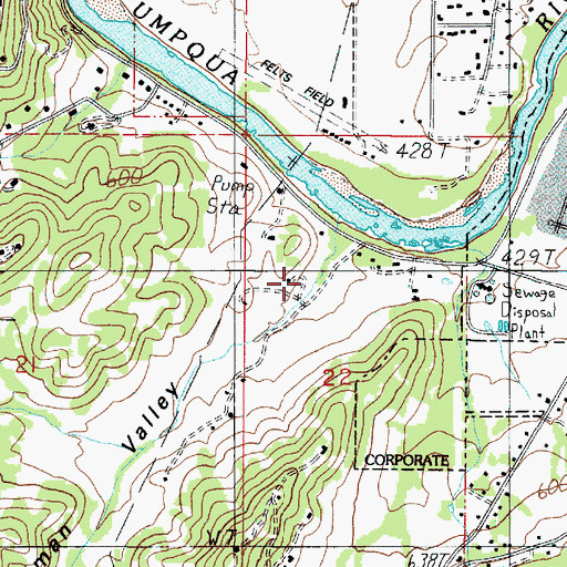 Topographic Map of Sylman Valley, OR