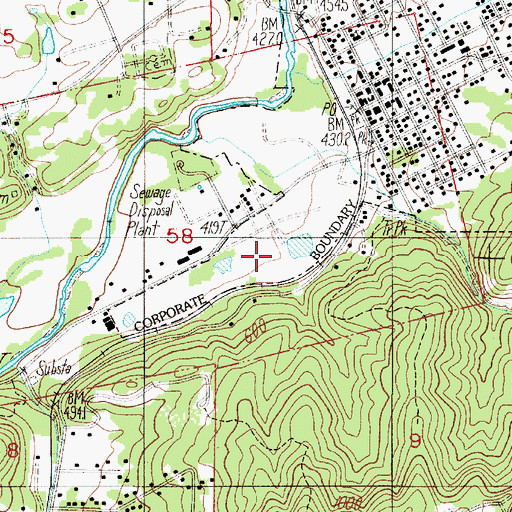 Topographic Map of Martin Mill Pond, OR