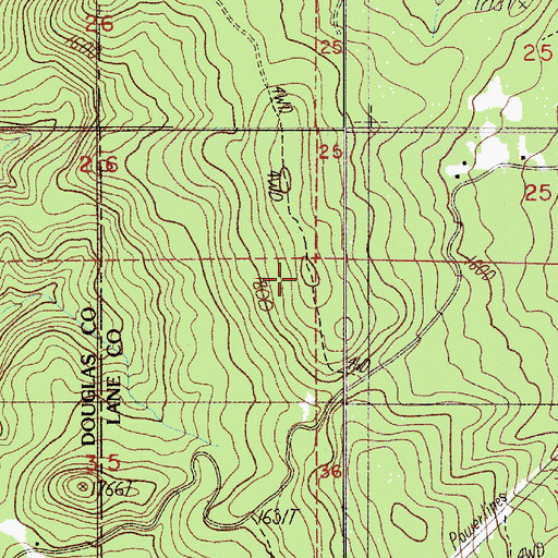 Topographic Map of Indian Butte, OR