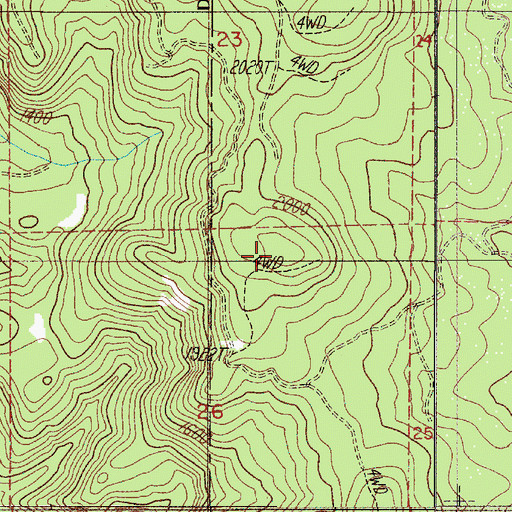 Topographic Map of Doolittle Butte, OR