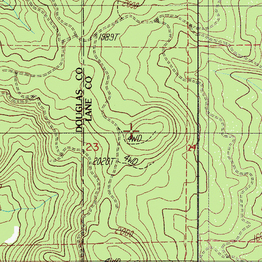 Topographic Map of Sliter Butte, OR